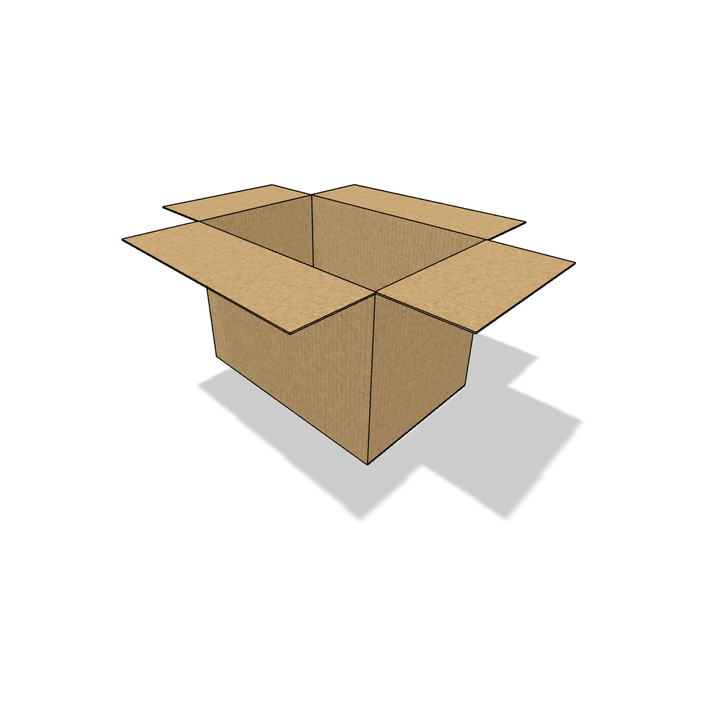 Faltbox 0201 G, 2-wellig, 590 x 390 x 400 [mm]